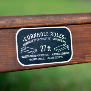 Cornhole Rules Stickers