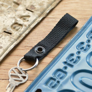 Black Webbing Keychain