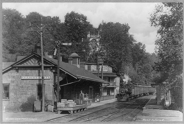 Ellicott City Railroad Station ca 1890-1900