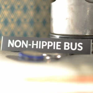 Non-Hippie Bus Sticker