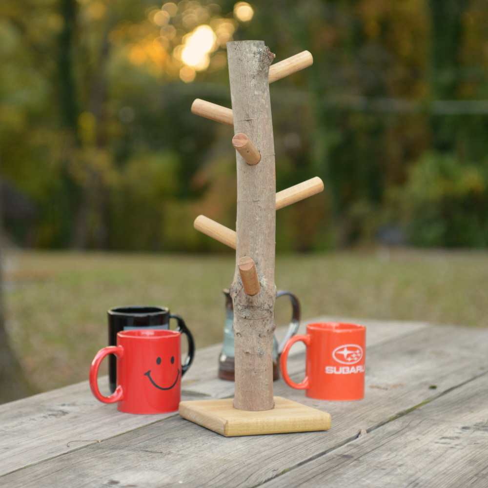 Mug Tree Coffee Mug Holder - Six Pegs