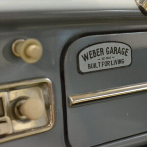 Built for Living Weber Garage Sticker